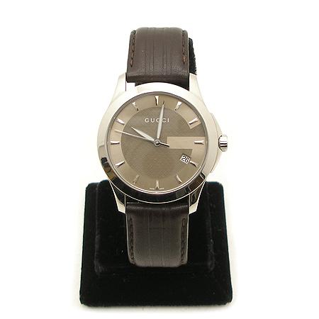 Gucci(구찌) 126.4 G-TIMELESS 스틸 쿼츠 가죽벤드 남성용 시계 Gucci(구찌) 126.4 G-TIMELESS 스틸 쿼츠 가죽벤드 남성용 시계